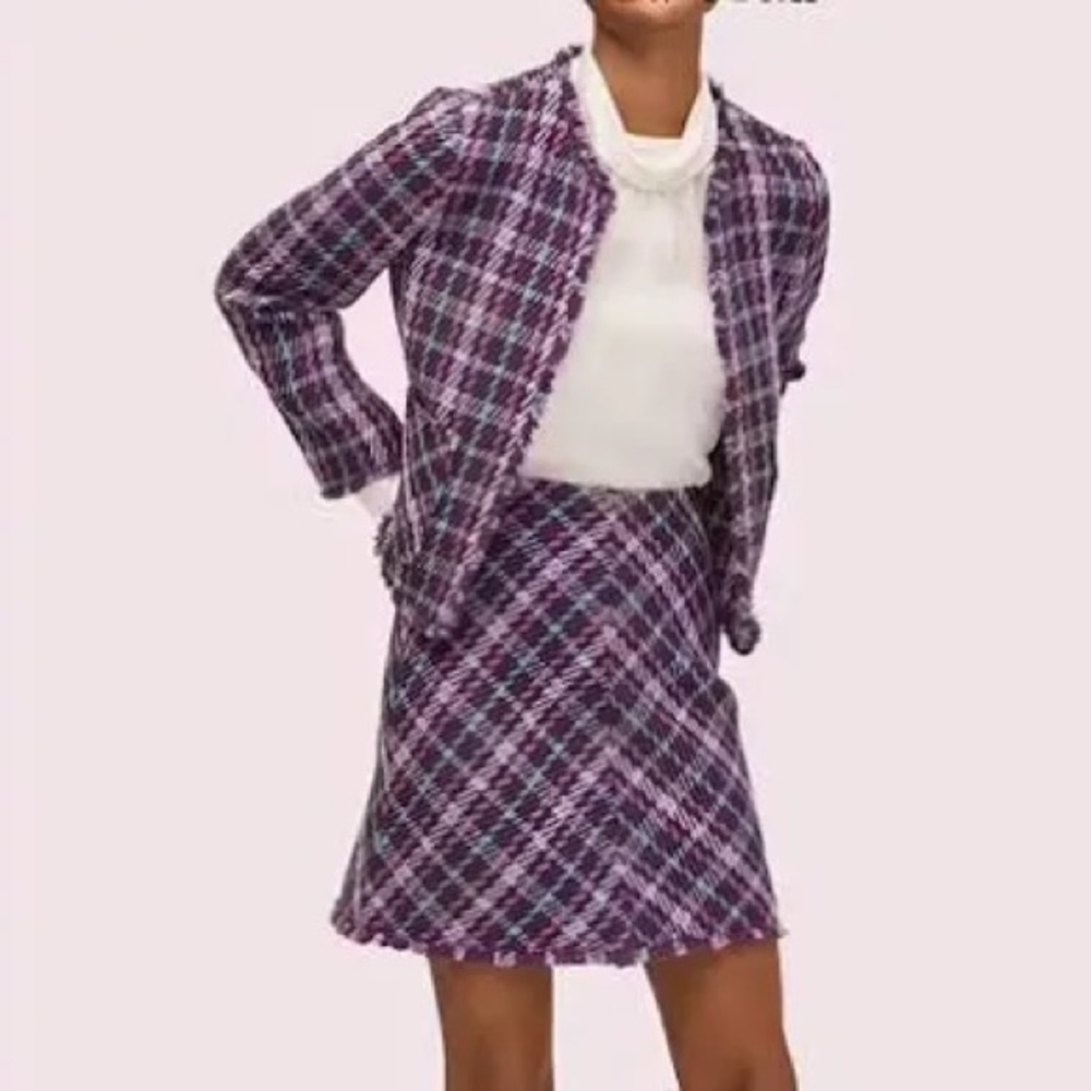 NWOT kate spade Diagonal Pattern A-Line Skirt